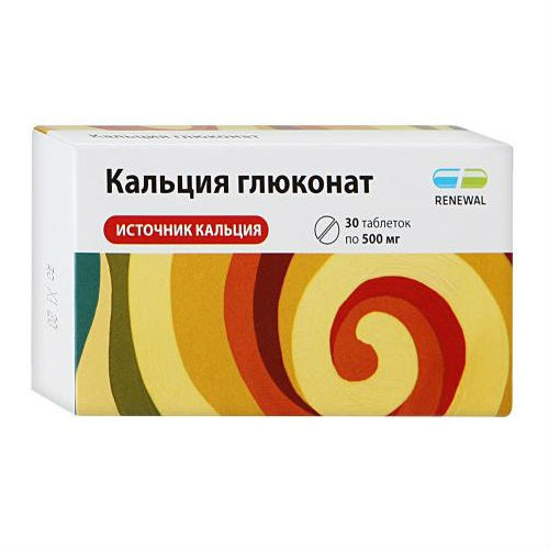 Кальция глюконат таб. 500мг №30  (Renewal)