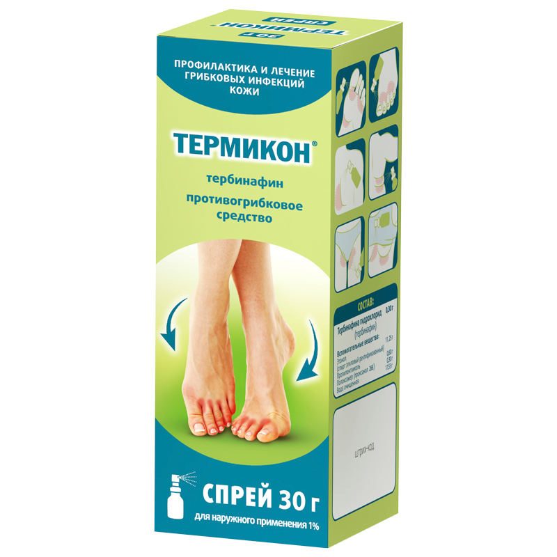Термикон спрей наружн. 1% 30г №1
