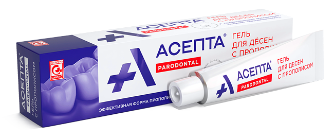 Асепта гель д/десен с прополисом 10г