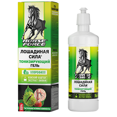 Лошадиная сила гель тонизирующий 500мл  (каштан-пиявка)