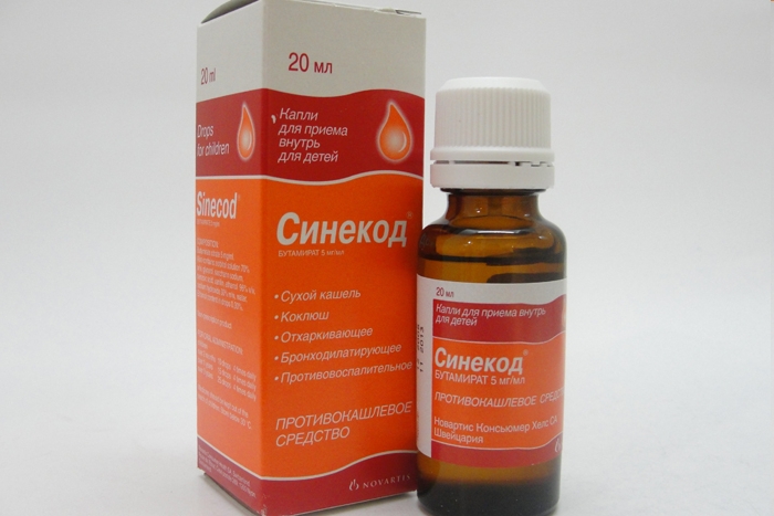Синекод капли внутр. д/детей 5мг/мл 20мл №1
