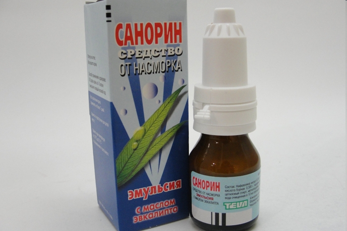 Санорин с маслом эвкалипта капли наз. 0,1% 10мл №1