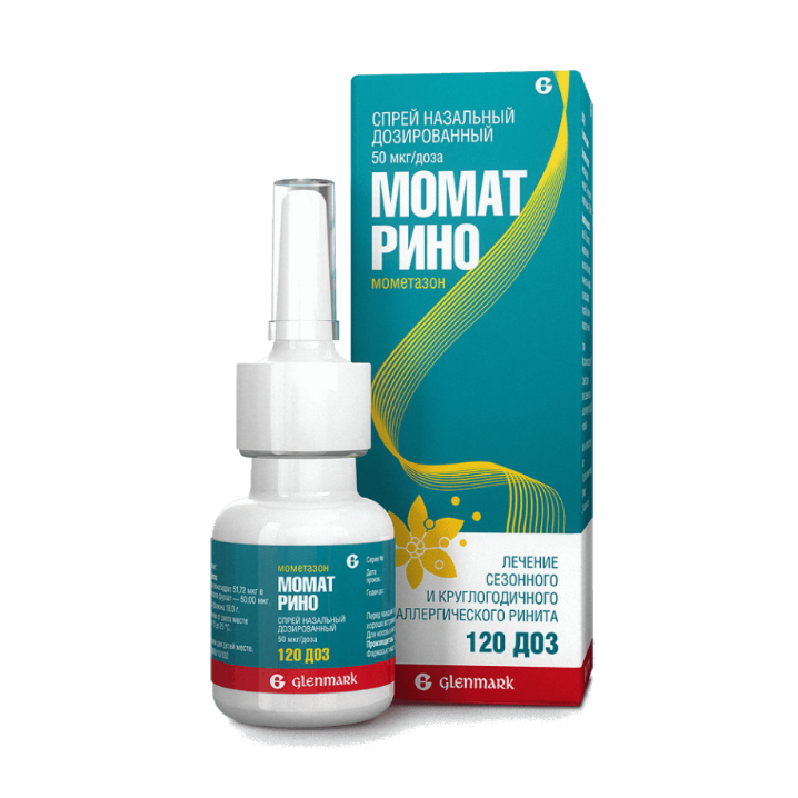 Момат Рино спрей наз. доз. 50мкг/доза 120доз №1