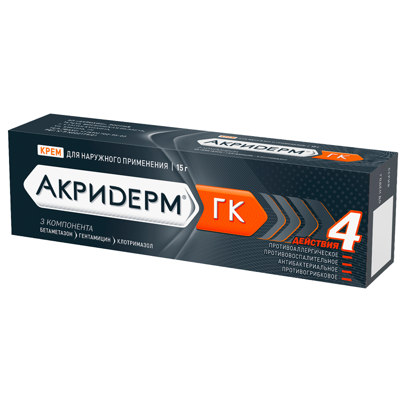 Акридерм ГК крем 15г №1