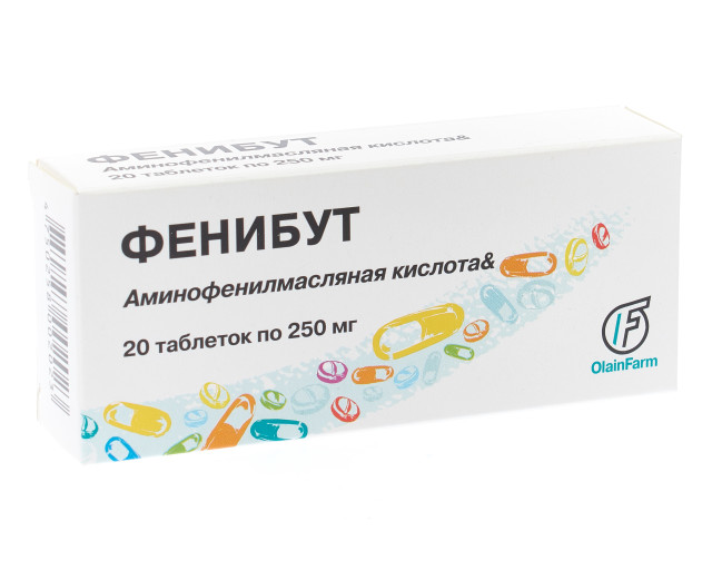 Фенибут таб. 250мг №20