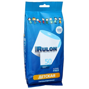 Бумага туалетная влажная Мон рулон детская №50