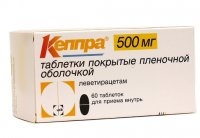 Кеппра таб. п.п.о. 500мг №60