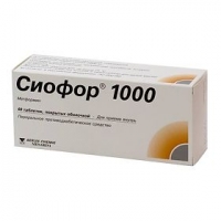 Сиофор 1000 таб. п.п.о. 1000мг №60