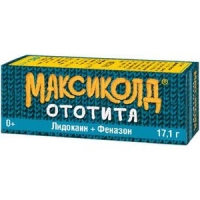 Максиколд Ототита капли ушн. 1%+4% 15мл №1