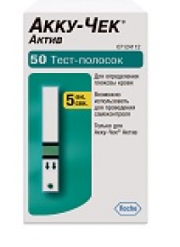 Акку-чек актив тест-полоски д/глюкометра №50