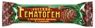 Гематоген русский кедровый орех 40г в шоколад глазури